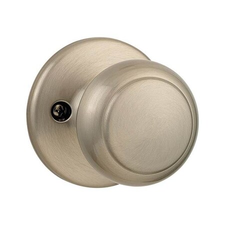 Kwikset Cove Knob Half Dummy with New Chassis Satin Nickel Finish 488CV-15